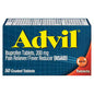 Advil Pain Reliever and Fever Reducer ibuprofen 200 mg coated tablets, medicine & drugs from Pasteur Pharmacy.