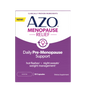 AZO Menopause Relief CP 30 medicine bottle from Pasteur Pharmacy, showing the label and product packaging.