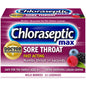 Chloraseptic Max sore throat lozenges in Wild Berries flavor, fast-acting medicine and throat relief from Pasteur Pharmacy.