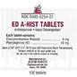 Pasteur Pharmacy Ed-A-Hist 100-tabs box of medicine and drugs for allergy relief, with blister pack of tablets visible.