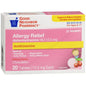 Cherry-flavored GNP Diphenhydramine HCL oral solution in a 4oz bottle, displayed with medication label and packaging.