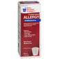 Bottle of GNP Diphenhydramine Liquid dye-free cherry flavor medicine from Pasteur Pharmacy, 4 fl oz with 50 mg per dose.