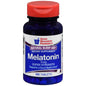 GNP Melatonin 5 mg tablets in blister packs, 100 count, sleep aid medicine by Pasteur Pharmacy, shown in blister packaging.
