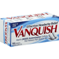 Vanquish Pain Reliever Aid coated caplets by Pasteur Pharmacy, showing the medicine bottle and caplets inside.