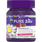 Vicks Pure Zzzs Kidz melatonin sleep aid gummies for kids, soft chewable gummies in a colorful package, designed for children.