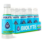 Biolyte electrolyte drink in melon flavor, 12-pack bottles, 16.9 fl oz each, with fresh melon images and vibrant design.