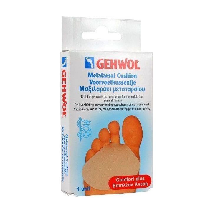 Gehwol Metatarsal Cushion by Pasteur Pharmacy, soft gel pad designed to relieve ball of foot pain, shown in the image.