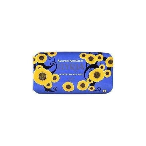 Claus Porto Illyria Honeysuckle Mini Soap by Pasteur Pharmacy, 1.7 oz, featuring floral honeysuckle scent and elegant packaging.