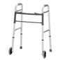 Chrome Nova Folding Walker with 5-inch wheels for adults, lightweight and adjustable for mobility and accessibility needs.