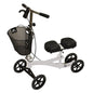 Burgundy Roscoe Medical Knee Scooter for mobility, featuring padded knee rest and adjustable height for comfortable support.