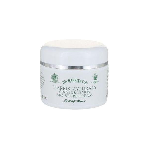 D. R. Harris & Co Ginger & Lemon Moisture Cream in 100ml jar, featuring natural ginger and lemon extract for hydrating skin