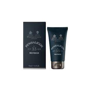 Penhaligon's No. 33 Moisturiser in a 75ml jar, featuring a sleek design and creamy texture, suitable for nourishing skin.