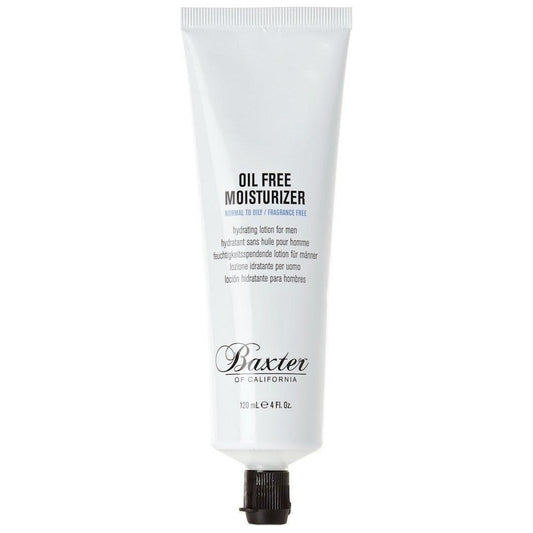 Baxter of California oil-free moisturizer in a 120ml jar, suitable for hydrating and refreshing the skin.