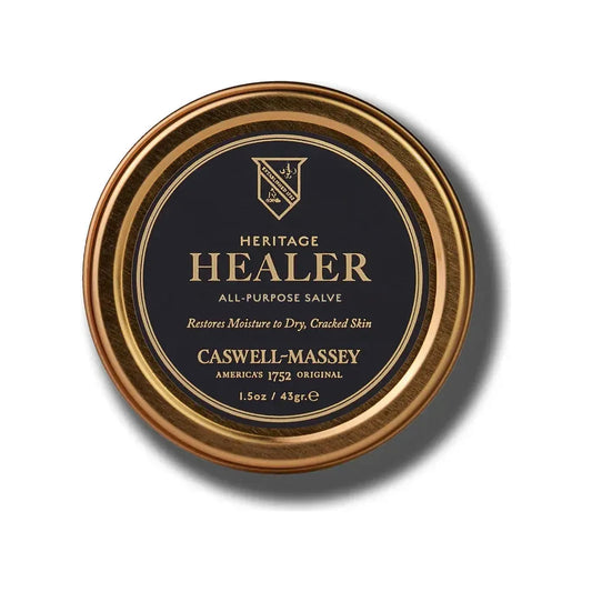 Caswell Massey Healer All-Purpose Salve 1.5oz moisturizer jar, natural healing skincare, with herbal ingredients and soothing properties