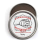 Firehouse Tacky Moustache Wax by Pasteur Pharmacy, 1 oz, in a metal tin for styling and shaping moustaches.