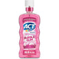 Act Kids Bubble Gum Blowout anticavity fluoride mouthwash by Pasteur Pharmacy in a 16.9 fl oz bottle, with bright bubble gum flavor label.