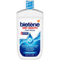 Biotene Oral Rinse Mouthwash for dry mouth with fresh mint, 33.8 fl oz bottle, by Pasteur Pharmacy for oral hydration and fresh breath.