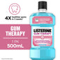 Listerine Glacier Mint Mouthwash with Gum Therapy in a 1.05 pt bottle, freshens breath and promotes gum health.
