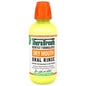 TheraBreath Dry Mouth Oral Rinse by Pasteur Pharmacy, 16 Fl Oz, with tingling mint flavor, in a mouthwash bottle.