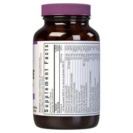Bluebonnet Nutrition Multi One multivitamin and multimineral supplement in a bottle of 60 vegetable capsules.
