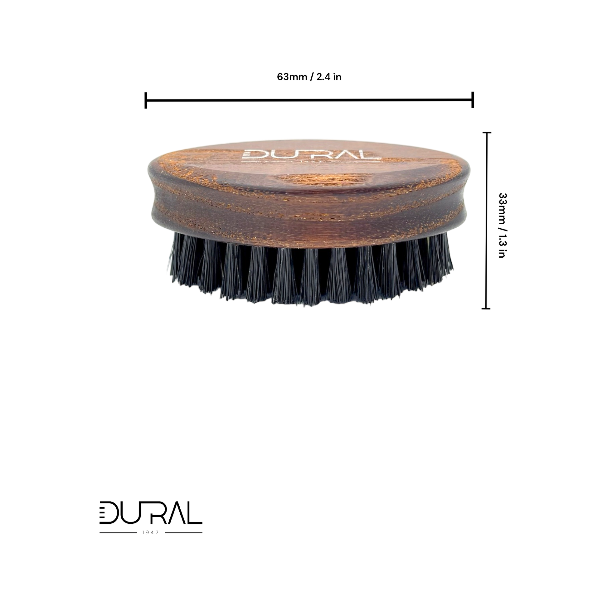 Dural Thermo ash wood nail brush by Pasteur Pharmacy, travel size nail care brush with natural wooden handle for cleaning nails.