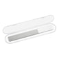 Pasteur Pharmacy reusable glass nail buffer showing smooth surface and ergonomic design for nail polishing and buffing.