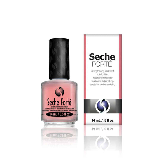 Seche Vite Forté strengthening nail treatment bottle from Pasteur Pharmacy, designed to improve nail strength and health.