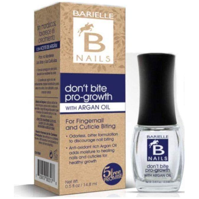 Barielle Don't Bite Pro-Growth Nail Care with Argan Oil in 0.45 oz, featuring nourishing formula for healthy nails