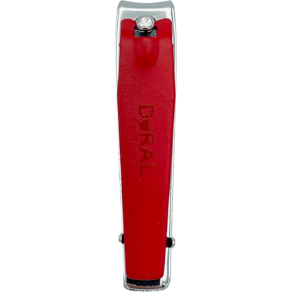 Small Dural Red Toenail Clippers by Pasteur Pharmacy, compact nail clippers with red handle for precise toenail trimming.
