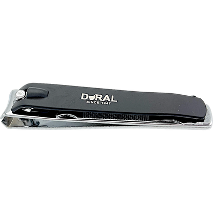 Large black Dural toenail nail clippers by Pasteur Pharmacy, featuring sturdy metal construction for precise toenail trimming.