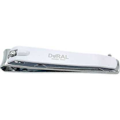 Large white Dural toenail clippers by Pasteur Pharmacy, designed for easy trimming of toenails with durable stainless steel blades.