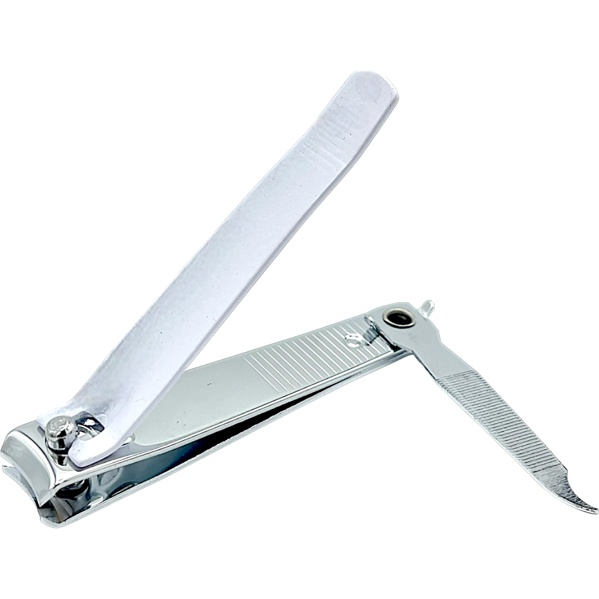 Large white Dural Toenail Clippers by Pasteur Pharmacy, featuring durable stainless steel blades for easy toenail trimming.