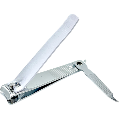 Large white Dural Toenail Clippers by Pasteur Pharmacy, featuring durable stainless steel blades for easy toenail trimming.