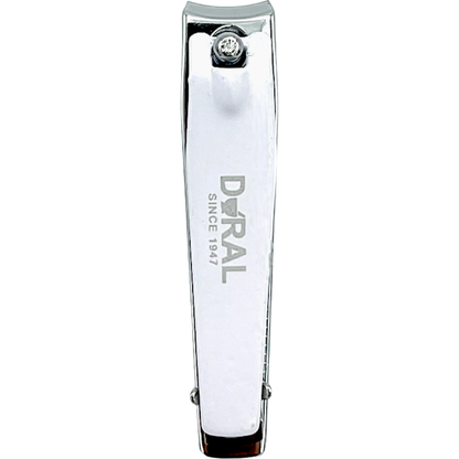 Small Dural White Toenail Clippers by Pasteur Pharmacy, with white handle and sharp cutting edge for precise nail trimming.
