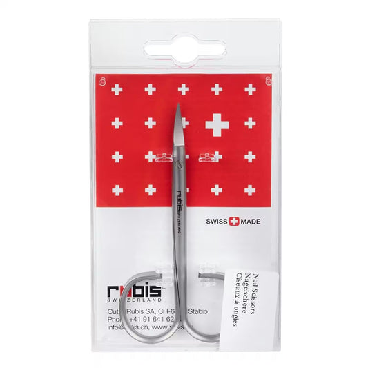 Rubis Switzerland Classic Nail Scissors, high-quality nail clippers with sharp blades for precise grooming.
