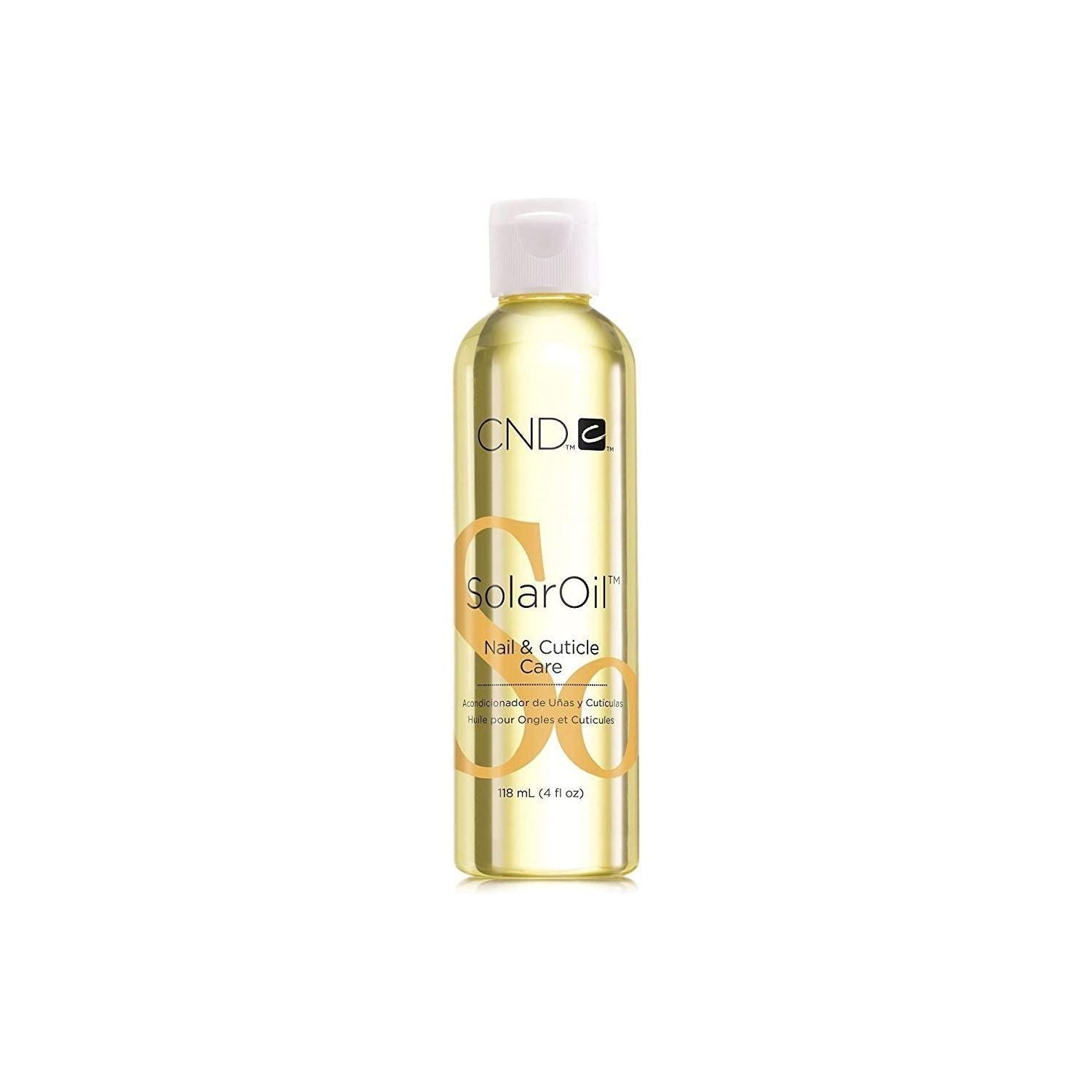 CND Essentials Solar Oil nail cuticle conditioner bottle from Pasteur Pharmacy, 4 oz, moisturizing treatment for healthy nails and cuticles