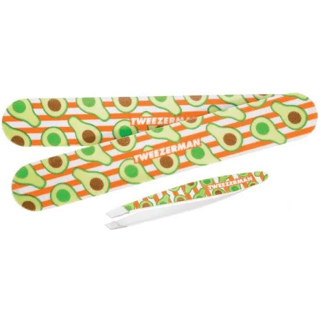 Tweezerman Avocado Nail File Duo Set featuring two high-quality nail files with green avocado design for smooth nail shaping.