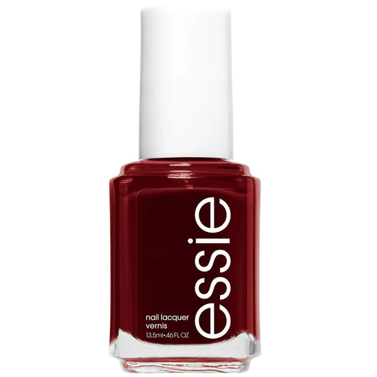 Essie Bordeaux 424 nail polish bottle from Pasteur Pharmacy, showcasing deep Bordeaux red color in a 0.46 oz size.