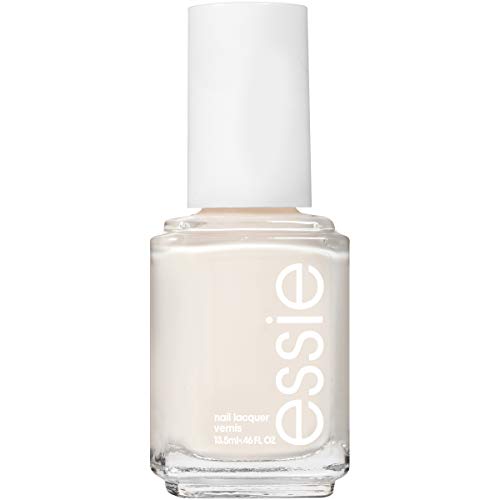 Essie Marshmallow 63 nail polish bottle with white lacquer, 0.46 oz, showcasing smooth, glossy finish and elegant packaging.