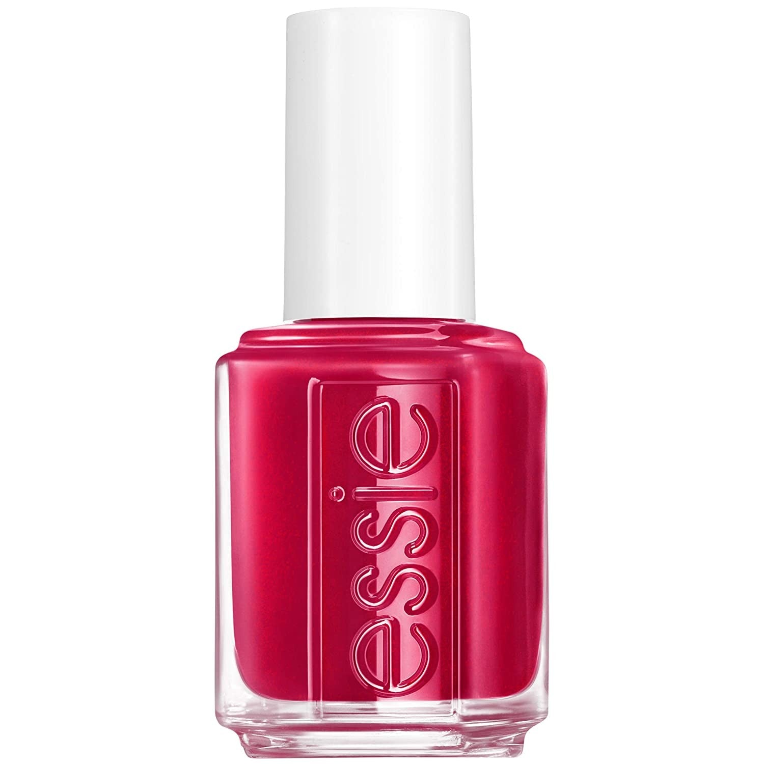 Essie nail polish in 13.5ml bottle, shade 271 Pjammin All Night, featuring vibrant pink color and glossy finish.