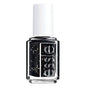 Essie Nail Polish #3019 Belugaria from the Encrusted Collection, 0.46 oz, showcasing a rich, dark nail polish color.