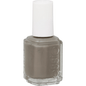Essie salon-quality vegan gray nail polish in shade Chinchilly, 0.46 fl oz, displayed in a clear bottle with a black cap.