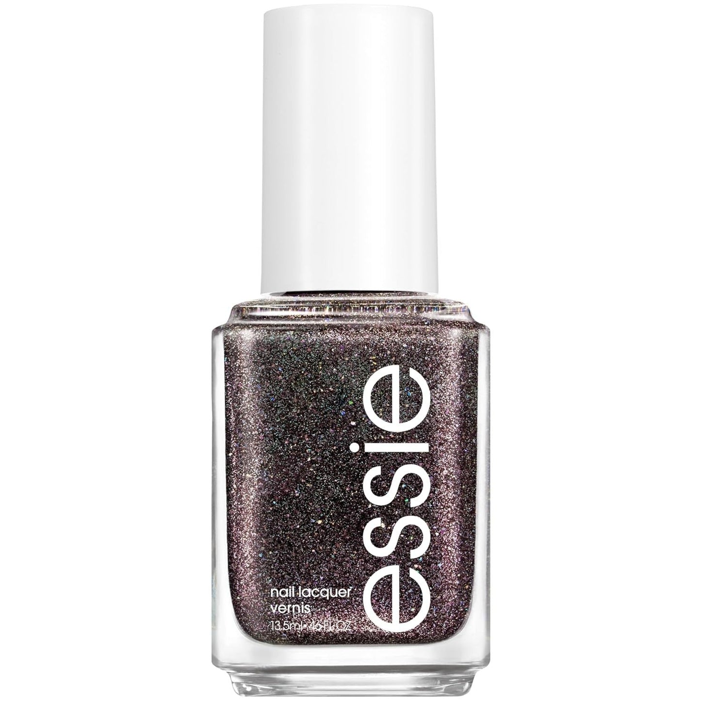 Essie Studs & Spikes 1834 nail polish bottle from Pasteur Pharmacy, showcasing the 0.46 oz glass container with colorful nail polish.