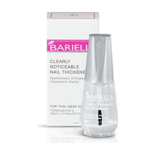 Barielle Clearly Noticeable Nail Thickener in 0.5 oz bottle, a nail treatment product for stronger, thicker nails.