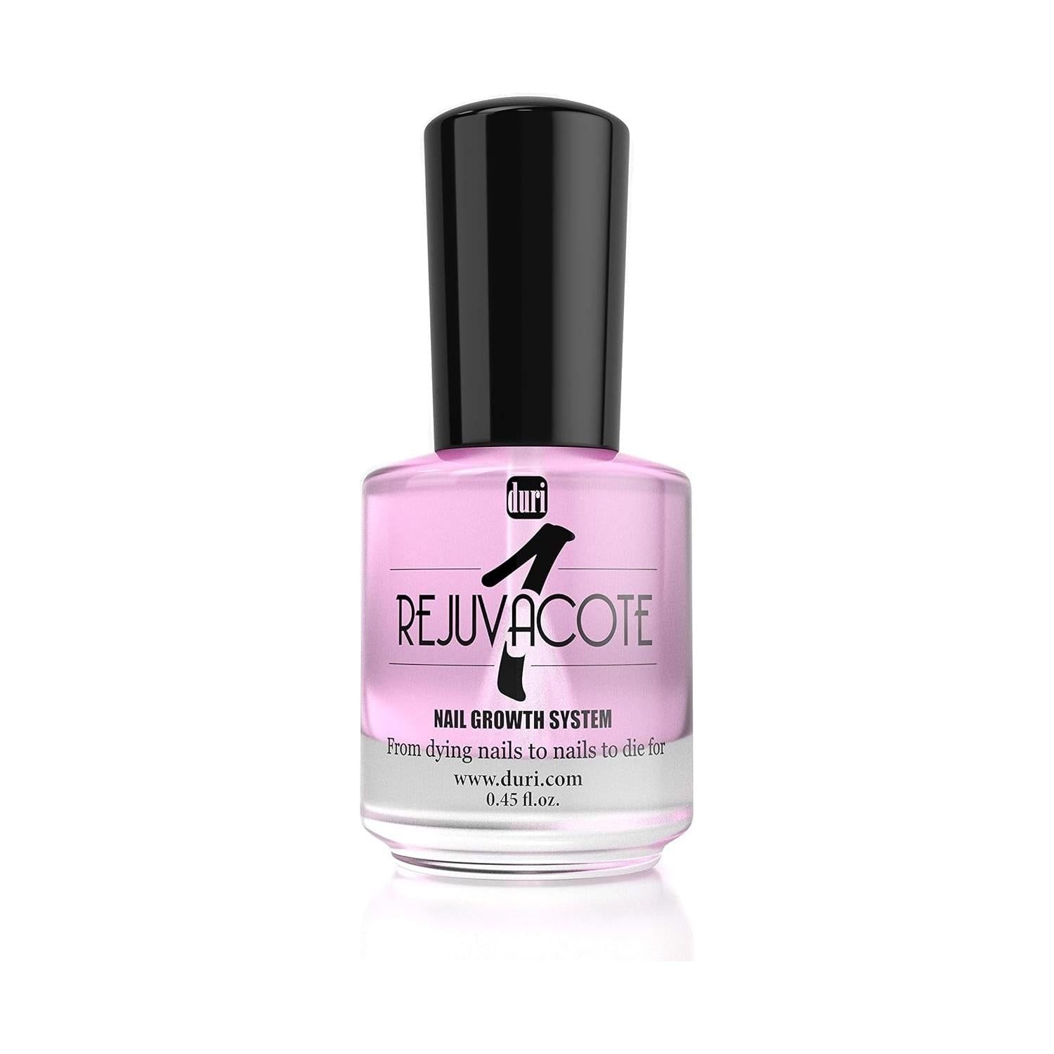 Duri Rejuvacote Nail Growth System treatment bottle, 0.61 oz, for strengthening and promoting healthy nail growth.