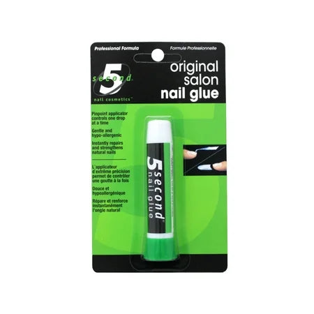 Pasteur Pharmacy 5 Second Nail Glue for nails, 0.07oz bottle, clear adhesive perfect for quick nail repairs and enhancements.