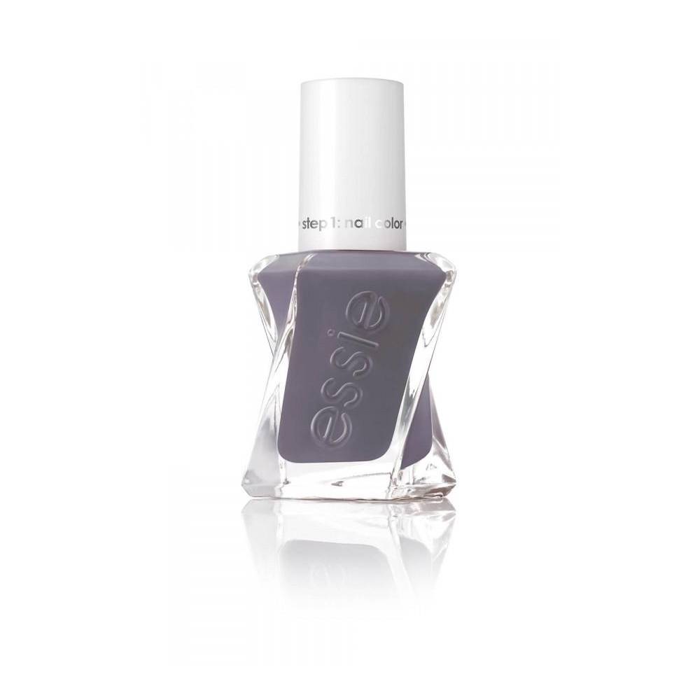 Essie Gel Couture Closing Time nail polish bottle, 13.5ml, featuring a sleek design and vibrant color for stylish nails.