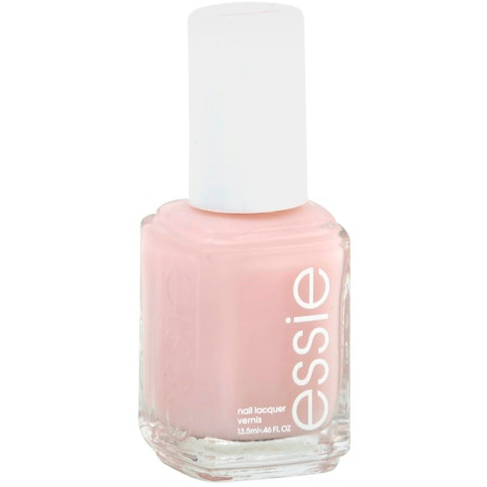 Essie Mademoiselle 112 nail polish in 0.46 oz bottle, featuring a soft, pastel pink color for nails.