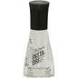 Sally Hansen Insta-Dri Clearly Quick Nail Polish applied on nails with a smooth, glossy finish, showcasing fast-drying nail color.