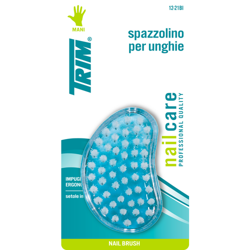 Pasteur Pharmacy contour nail brush with ergonomic handle and quality bristles for precise nail grooming and cleaning.